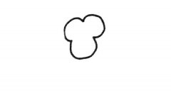 儿童学画长臂猿简笔画步骤图解