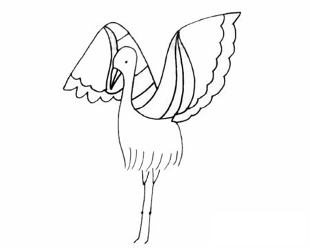 白鹭简笔画图片