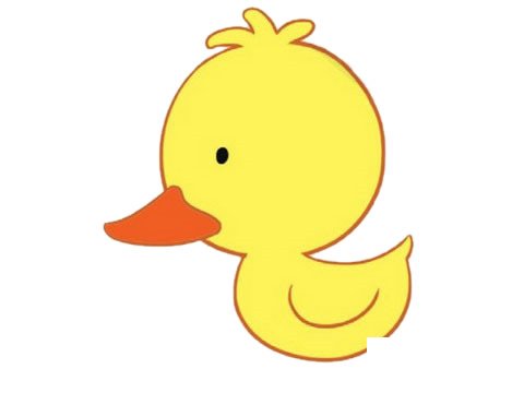 小鸭子简笔画图片