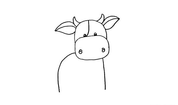 奶牛简笔画