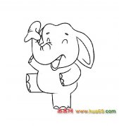 卡通简笔画（大象）3