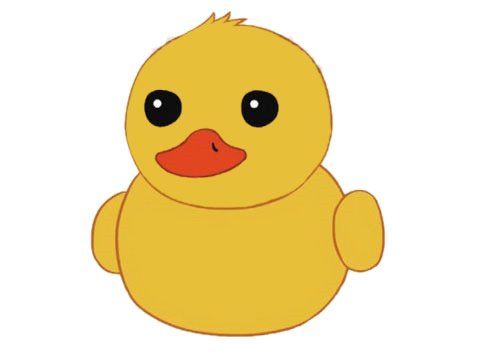 小鸭子简笔画图片