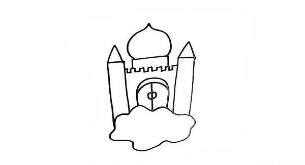 空中城堡简笔画