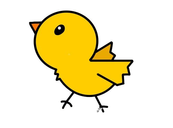 小鸡简笔画图片大全可爱