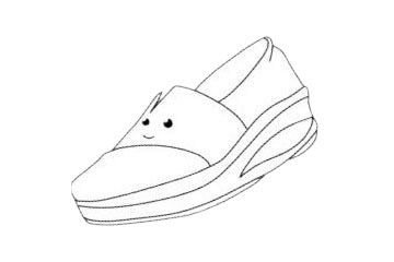 运动鞋简笔画图片大全作品四