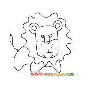 凶恶的狮子【简笔画】2