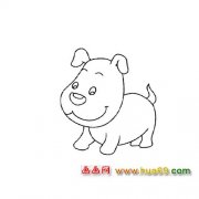 乖巧的小狗简笔画2