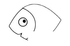 热带鱼简笔画图片