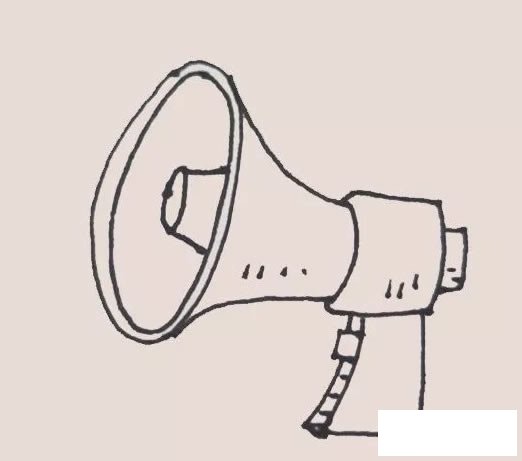 广播喇叭简笔画