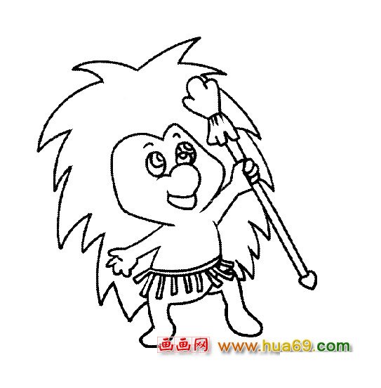 简笔画：刺猬小卫士2