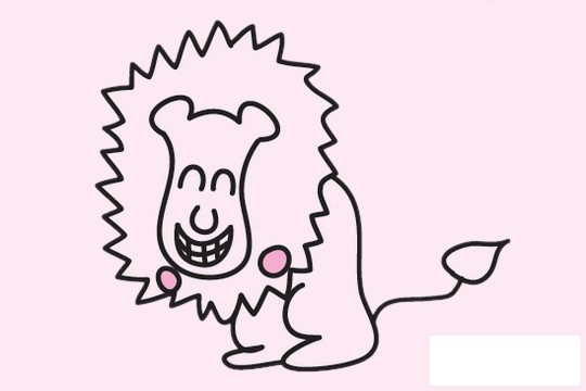 狮子简笔画图片