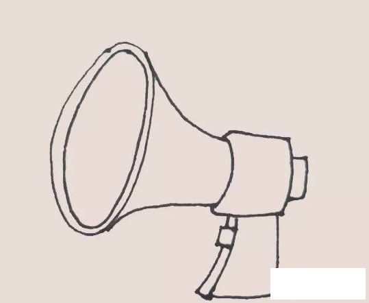 广播喇叭简笔画