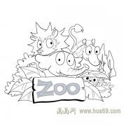 儿童简笔画作品：很多的小动物