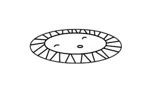 蹦床简笔画图片