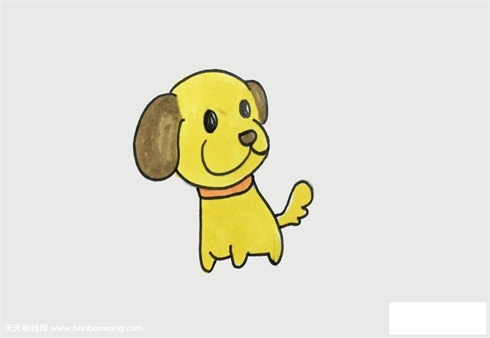 怎么画狗漂亮又简单