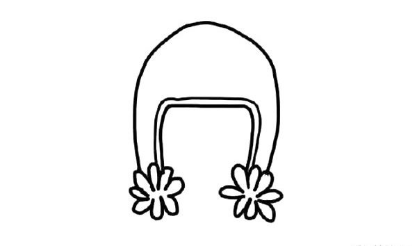 冬天漂亮可爱的帽子简笔画图片