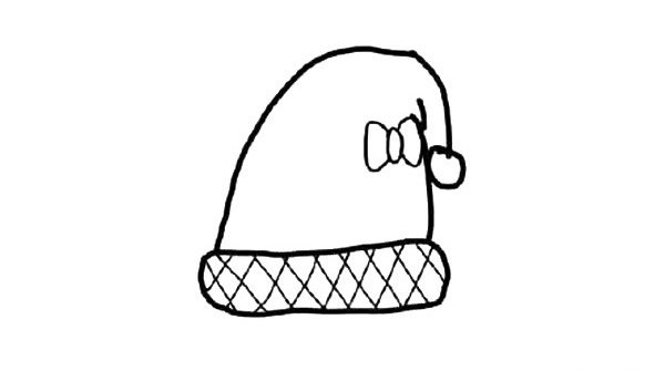 冬天漂亮可爱的帽子简笔画图片