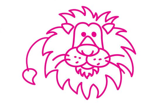 狮子简笔画图片