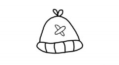 冬天漂亮可爱的帽子简笔画图片