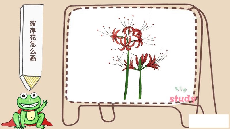 彼岸花怎么画