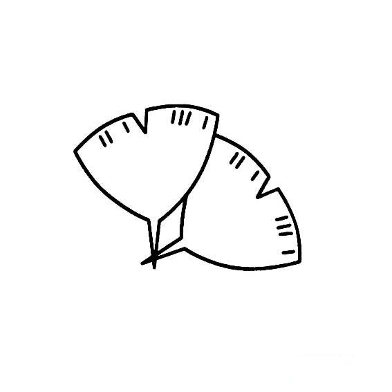 银杏叶子的简单画法