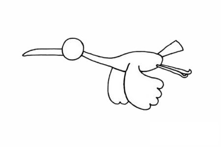 白鹤简笔画图片