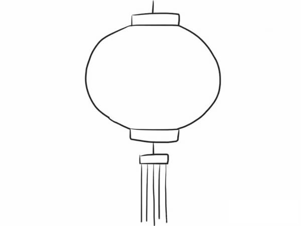春节灯笼简笔画