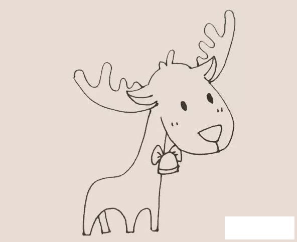 驯鹿简笔画