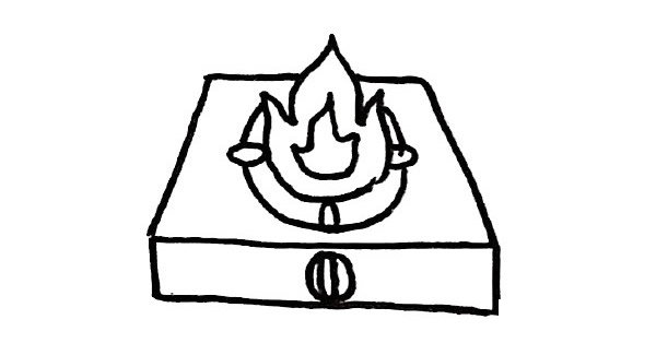 厨房厨具烹饪相关简笔画图片大全