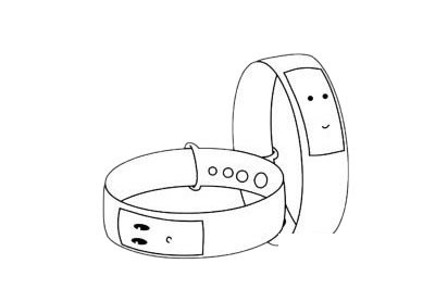 运动手表简笔画图片大全作品二