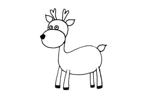 鹿简笔画图片大全作品五