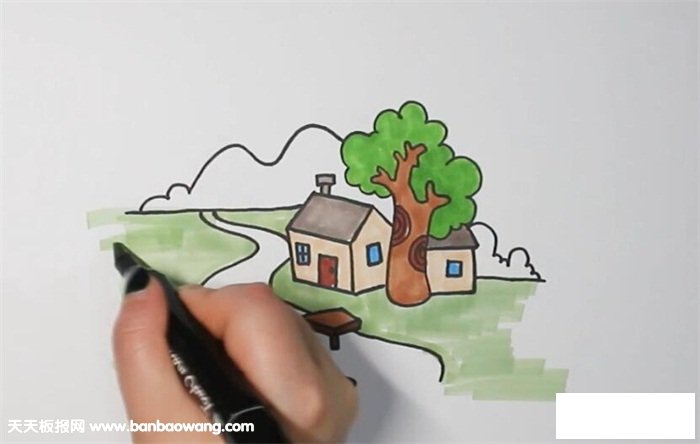 世外桃源怎么画