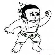 葫芦娃二娃简笔画图片