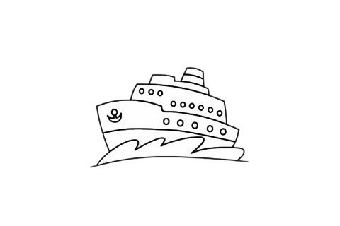 轮船/游轮简笔画