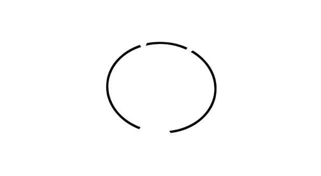 小兔子简笔画步骤一：