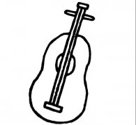 吉它物品简笔画步骤图片大全