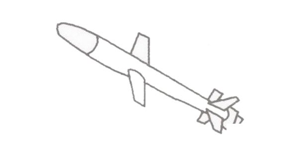 导弹简笔画图片