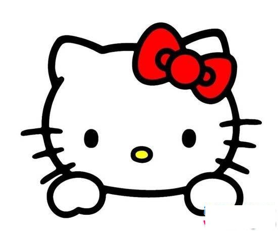 hello kitty头像简笔画