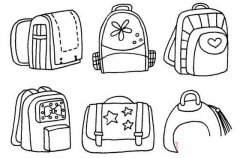 各种儿童小书包怎么画简单可爱 书包的画法步骤