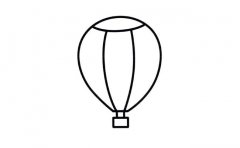 热气球物品简笔画步骤图片大全