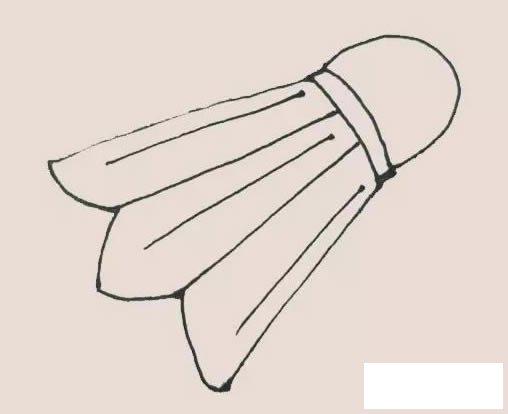 羽毛球简笔画