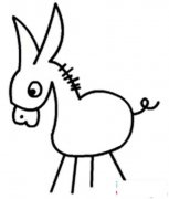 幼儿园简单的小驴简笔画图片