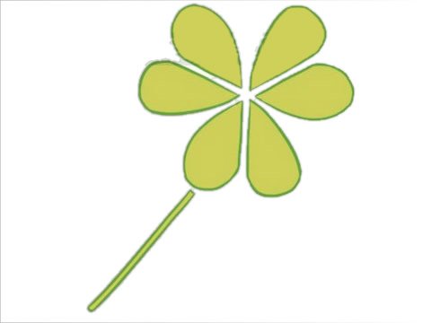 三叶草简笔画图片