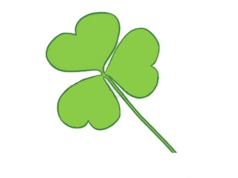 三叶草简笔画图片