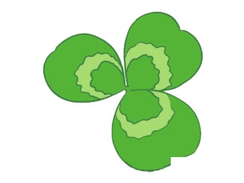 三叶草简笔画图片