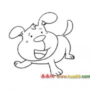 搞笑的小狗(简笔画)4