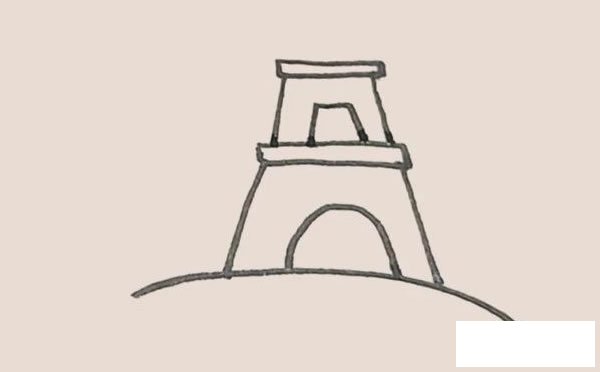 埃菲尔铁塔简笔画