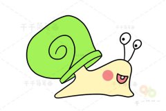 一只小蜗牛简笔画