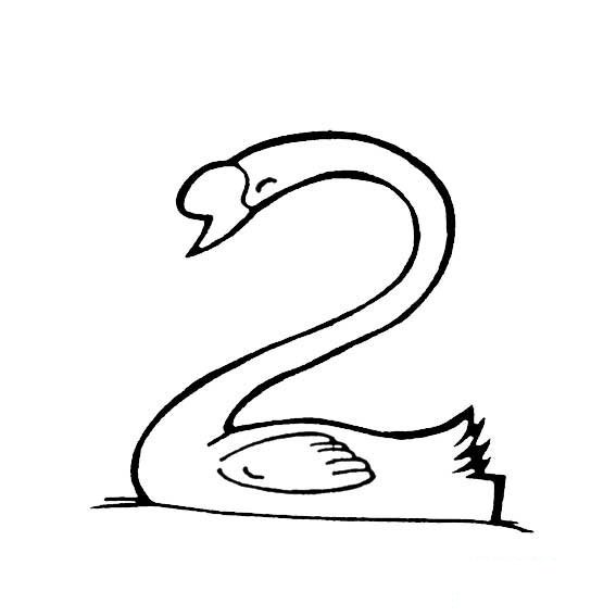 怎样画天鹅的简单画法