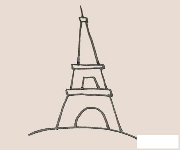 埃菲尔铁塔简笔画